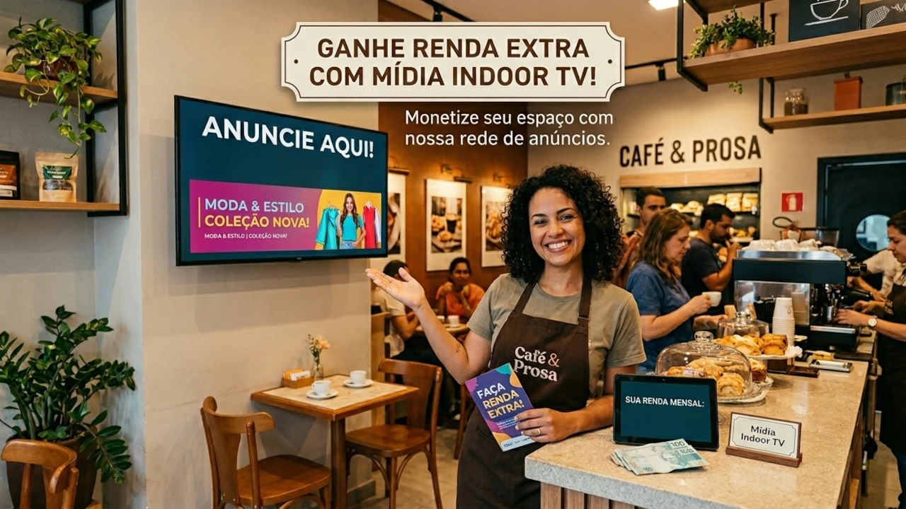 Estratégia de renda extra com mídia indoor
