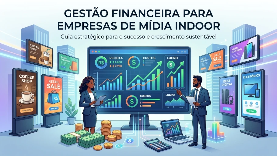 Gestão financeira para empresas de mídia indoor