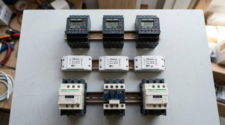 Instalação de timer e wifi em painel de LED